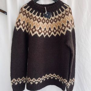 NWT L.L. Bean Signature 100% Wool Sweater Super Thick Size M